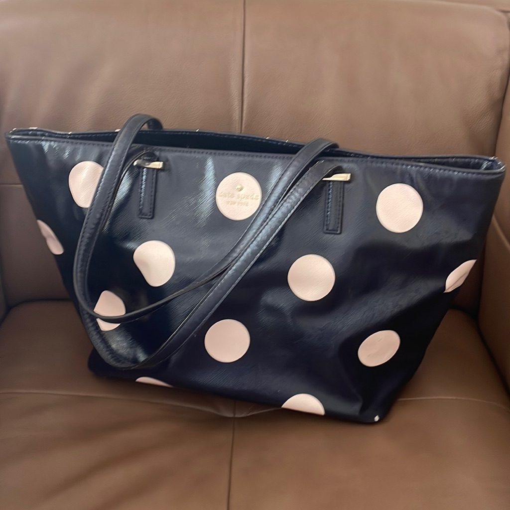 Kate Spade New York All Day Sunshine Bold Polka Dot Tote Bag Handbag
